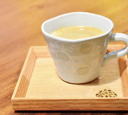 久留米市ランチカフェ「あいはなカフェ」のカフェラテ