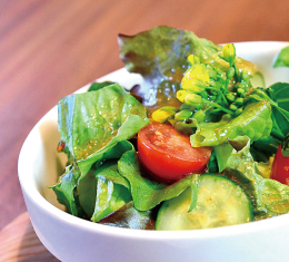 久留米市ランチメニュー「あいはなカフェ」の野菜サラダ